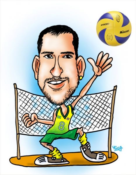 CARICATURA INDIVIDUAL A CORES
